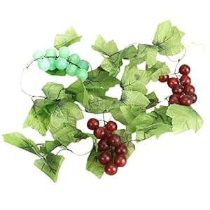 Amazon.com: 2x Artificial Grape Vine Garland Fruit for Valentine Home