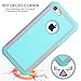 AUMIAU Hybrid Dual Layer Shock Absorbin Armor Defender Protective Cover for Apple iPhone 5C