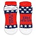 Gone For a Run Inspirational Athletic Running Socks | Women's Woven Low Cut | We Run Free | Red/White/Blue