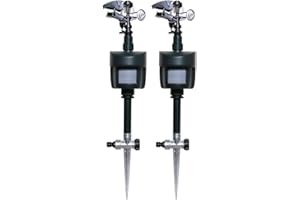 SPLANTEEN Motion Activated Sprinkler to Deter Animal Cat, Birds, Dogs Repellent Outdoor Lawn Motion Sensor Water Sprinkler for Garden 2 Pack