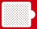 Designer Stencils Mini Polka Dot Cake Stencil, Beige/Semi-Transparent