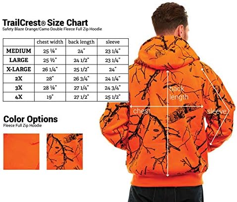 hunter orange zip hoodie