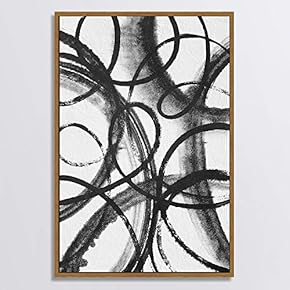 signwin Framed Canvas Wall Art Black and White...