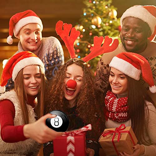 Yassk Mystic 8 Ball Retro Edition Fortune Telling Ball with Floating Answers, Novelty Toy Funny Gift Mystic Black Ball