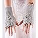 3-4 Pairs Fingerless Gloves Arm Warmers for Women Knit Hand Crochet Winter Warm Mittens
