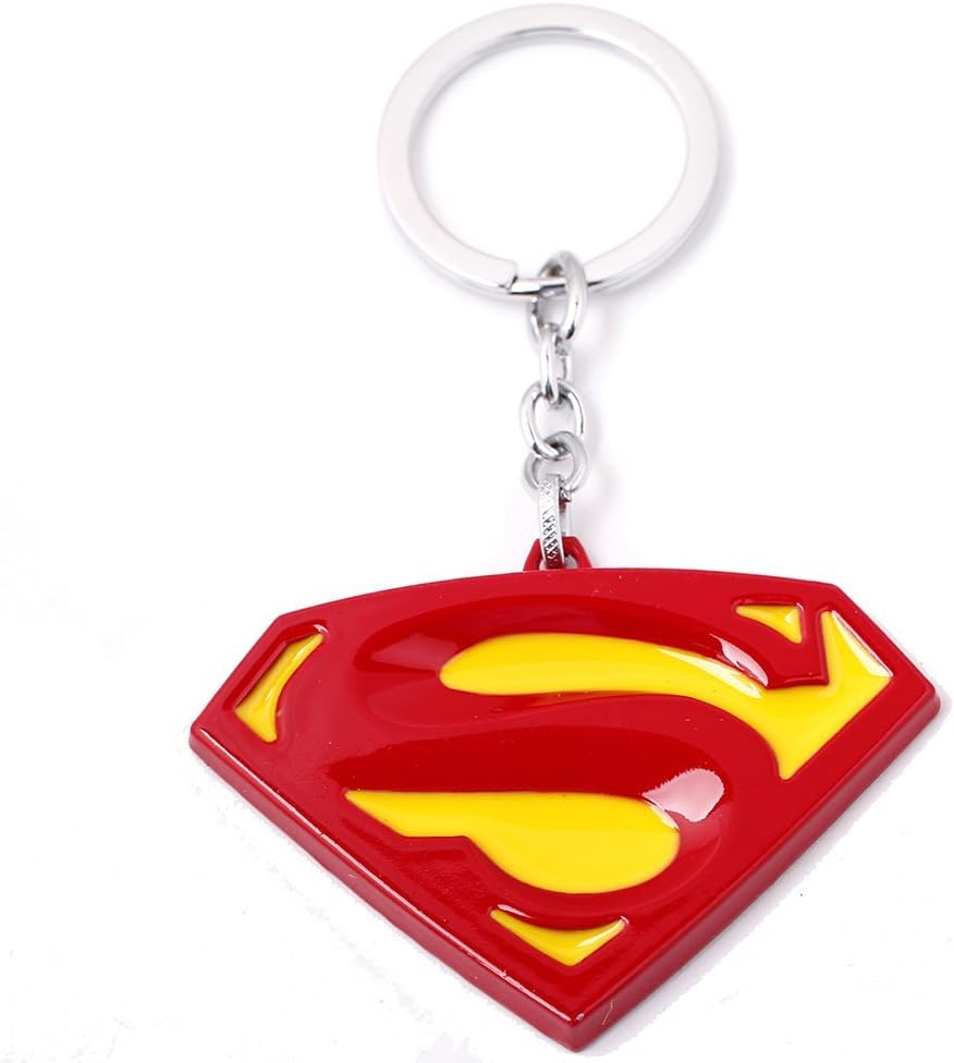 VWJewelry Suer man Key chain Comics Originals Superman Metal Keychain