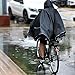 ANYOO Waterproof Rain Poncho Bike Bicycle Rain Capes Lightweight Compact Reusable for Adults Grey