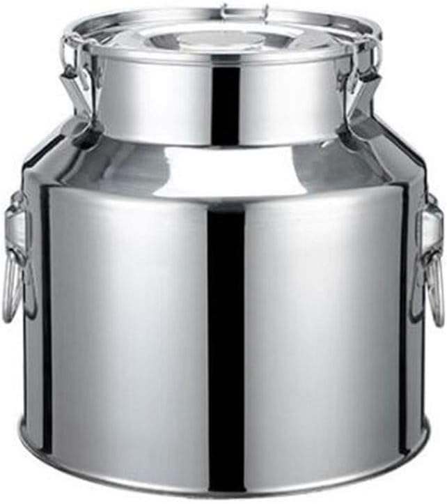 JBHURF Sealed Barrel/Stainless Steel Sealed Barrel/Edible Peanut Oil Milk Barrel/Wine Fermentation Barrel/Rice Barrel/Dried Tangerine Peel Tea Storage Tank/Suitable for Various Places to Store va
