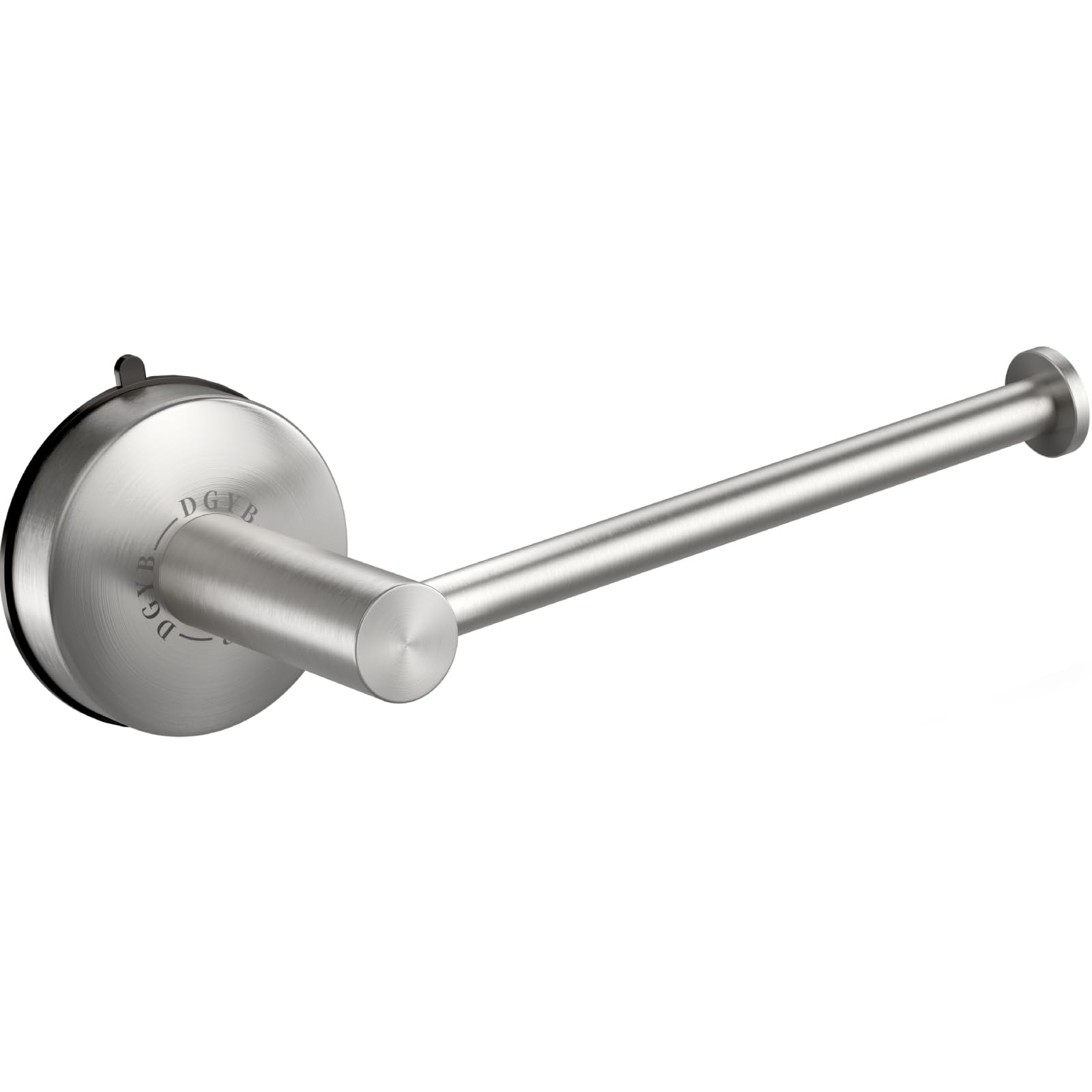 Photo 1 of DGYB Suction Cup Toilet Paper Holder - No Drill Adhesive Wall Mount, 5.8 Inch Rustproof Stainless Steel TP Roll Holder for Bathroom Kitchen