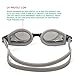 SIXBOX Swim Goggles leak free anti UV lens adjustable shoulder strap Triathlon Swimming Goggles Anti fog nose clip, Ear adult male, Female, Kids,Youth(Gray)