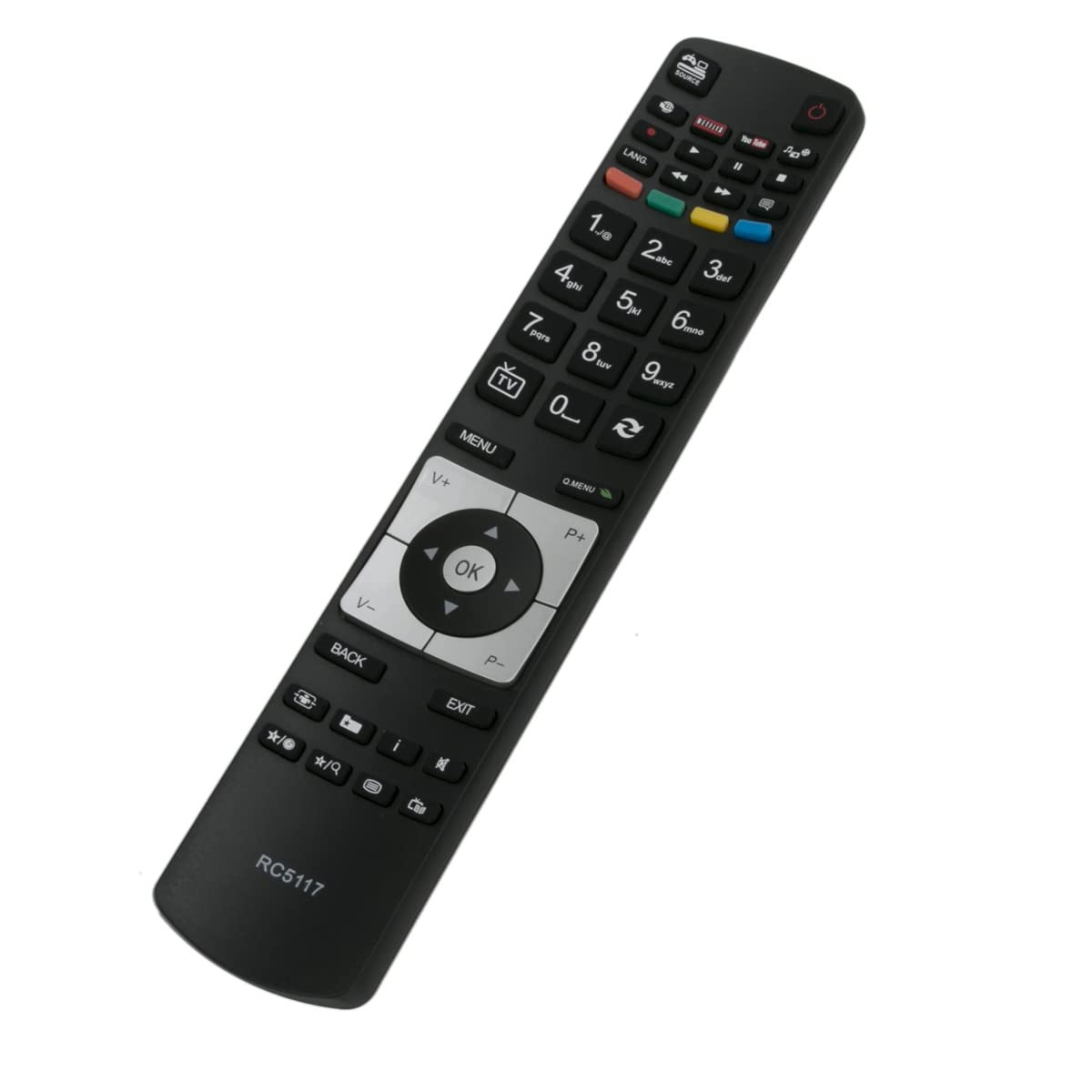 VINABTY RC-5117 RC5117 Replace Remote Control Fit for Hitachi TV RM-C3173 50HYT62UH 42HXT12U 43HGT69U 48HB6T62U 55HK6T64U 49HGT69U