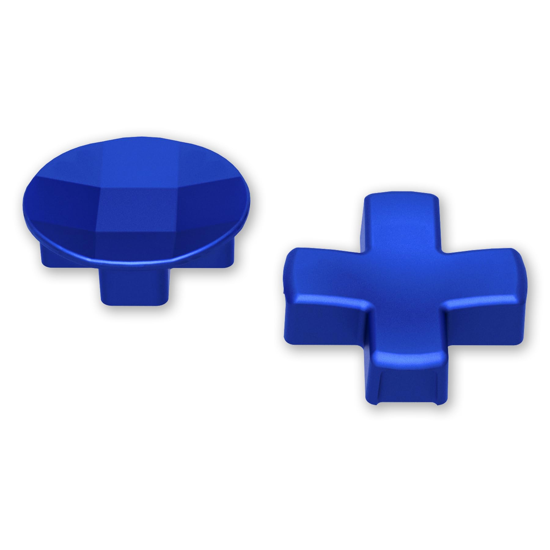 eXtremeRate 2Pcs Metallic Blue Magnetic Stainless Steel D-Pads for Xbox Elite 1/2 Controller, Replacement Directional Pad Button Kits for Xbox One Elite & Xbox One Elite Series 2 Controller