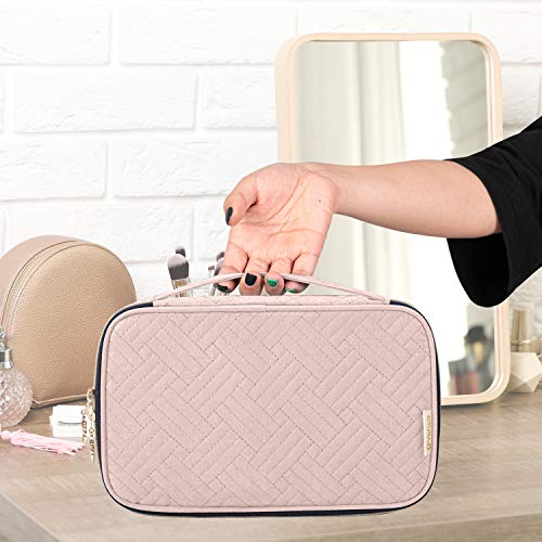 Yarwo Travel Makeup Brushes Bag, Portable Cosmetic Bag for Makeup Brushes (up to 9.4" )and Cosmetic Essentials, Pale Mauve (BAG ONLY) 7 Yarwo Travel Makeup Brushes Bag, Portable Cosmetic Bag for Makeup Brushes (up to 9.4" )and Cosmetic Essentials, Pale Mauve (BAG ONLY)