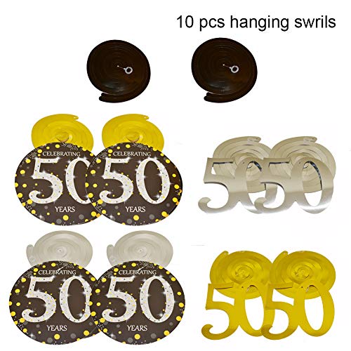 image for DP BOUTIQUE 50th Birthday Decorations Kit Cheers to 50 Years Banner Sw