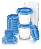 Philips AVENT Breast Milk Storage Cups, 6 Ounce (Pack of 10)