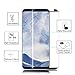 [2-Pack] Samsung Galaxy S9 Tempered Glass Screen Protector, MCUK [Case Friendly] 3D Curved 9H Hardness Bubble-Free [Anti Scratch][Anti-Fingerprint] Lifetime Replacement Warranty (2pack black)
