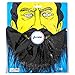 LUOEM Fake Beard Black Bearded Man Funny Mustache Costume Party Fake Mustaches Whisker Festival Supplies