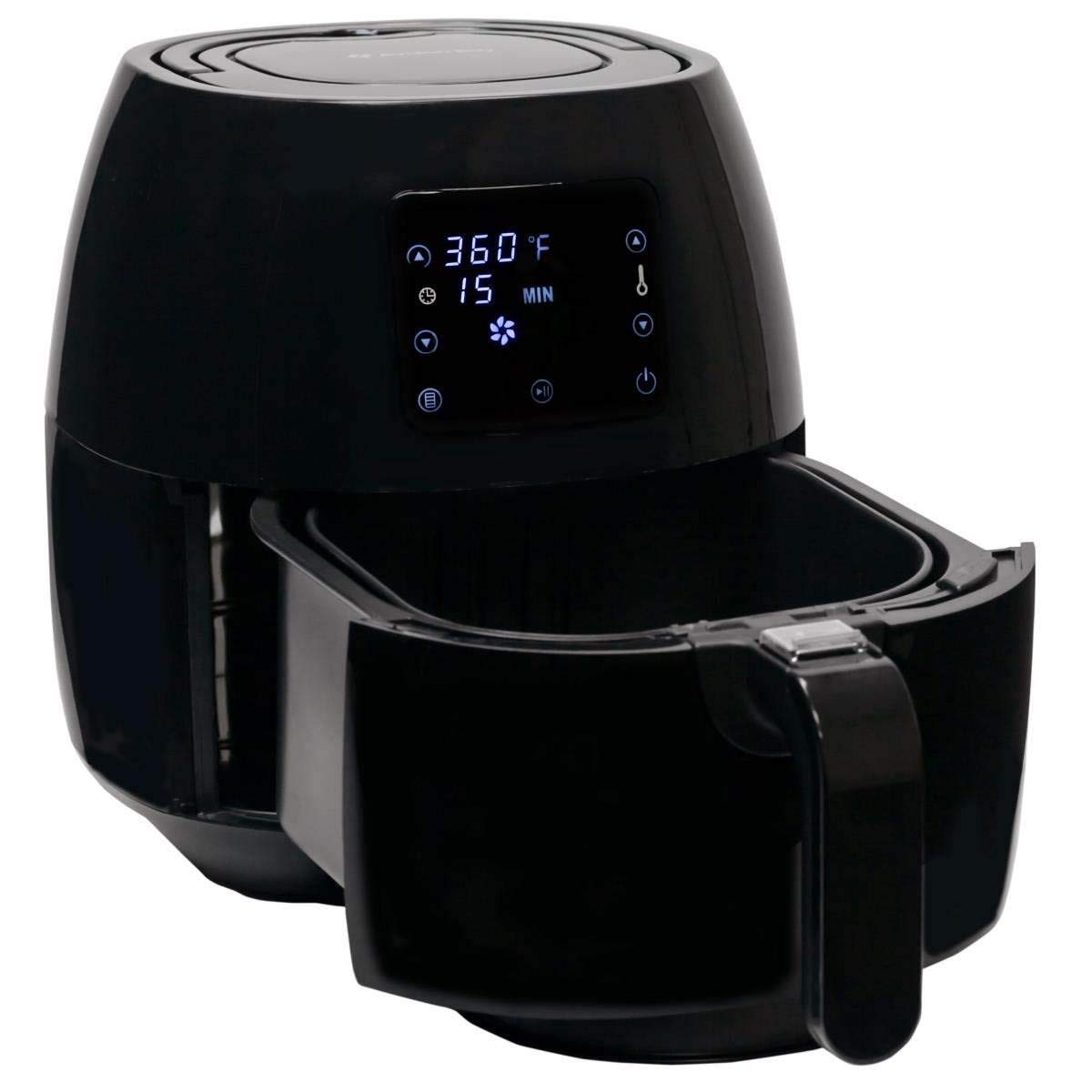 Avalon Bay Digital Air Fryer Stainless Steel Interior and Digital