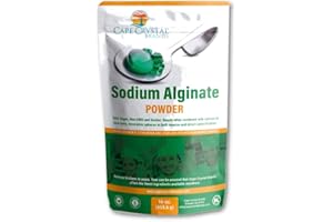 CAPE CRYSTAL Sodium Alginate 100% Food Grade | Natural Thickening Powder & Gelling Agent for Cooking (16 Oz)