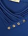 Miusey Long Sweatshirts for Women, Juniors Lightweight Long Sleeve Pullover Shirt Top Xl Dark Blue