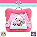 Finger Puppet Theater Stage by Better Line - Set Includes 6 Finger Family Puppets - Portable Plush Finger Puppet Theater is The Best Preschool Kids (Pink)