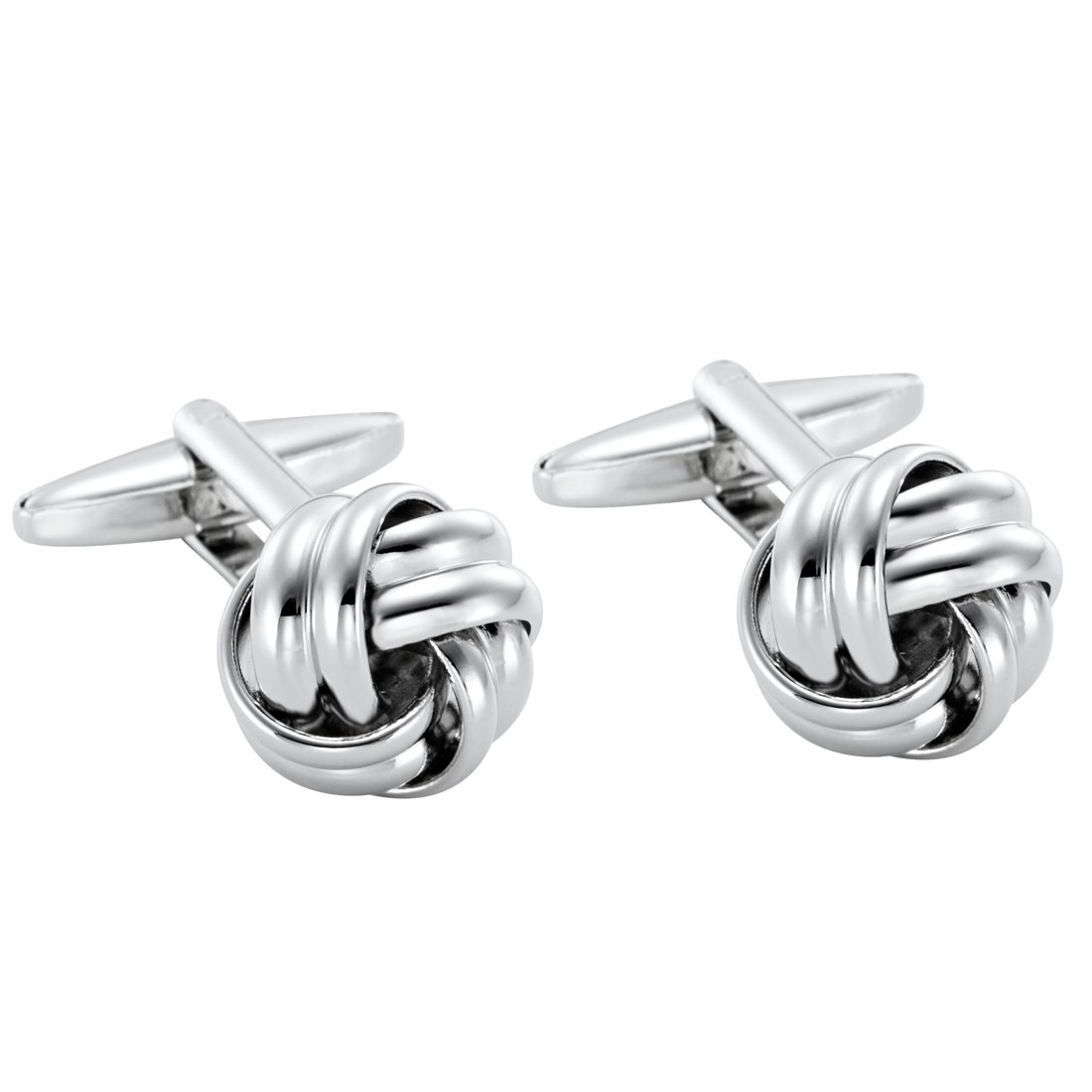 316L Stainless Steel Men’s Cufflinks with Knot Design