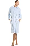 Camille Womens Zip Or Button Front Dressing Gown House Coat | Desertcart  Cayman Islands