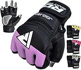 RDX Kids MMA Gloves for Grappling Martial Arts Training | Maya Hide Leather Mitts for Youth |Good for Kickboxing, Sparring, Muay Thai, Junior Cage Fighting & Punching Bag