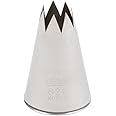 Ateco # 826 - Open Star Pastry Tip 1/2'' Opening Diameter- Stainless Steel