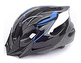 BeBeFun Safety Adjustable Size Kids Helmet for Boy Child Kid Skating Biking Mini Bike Riding Multi-Sports Lovely Helmet 3-7 Years Old Lighting Theme. (Blue&Black)