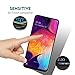 [2 Pack] KATIAN Compatibe Samsung Galaxy A30/A50 Screen Protector, HD Full Coverage Protector[Anti-Scratch] [No-Bubble], 9H Tempered Glass Film for Samsung Galaxy A30/A50 [Black]