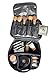 Angelgear MAKEUP CASE STYLISH TRAVEL ORGANIZER Adjustable Compartments Fits Any Cosmetics With BONUS GIFTS Black