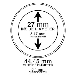 OnFireGuy 20 Capsule Holders H27 Direct Fit & Coin