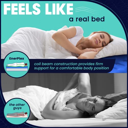 EnerPlex Camping Air Mattress with Built in Pump Queen Blow Up Mattress for Travel & Guests