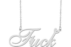 Aoloshow Personalized Heart Name Necklace Gold Custom Any Names Stainless Steel Jewelry for Womens Graduation