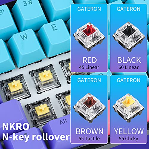 Guffercty kred Gk61 SK61 60 Mechanical Keyboard, Custom Hot Swappable