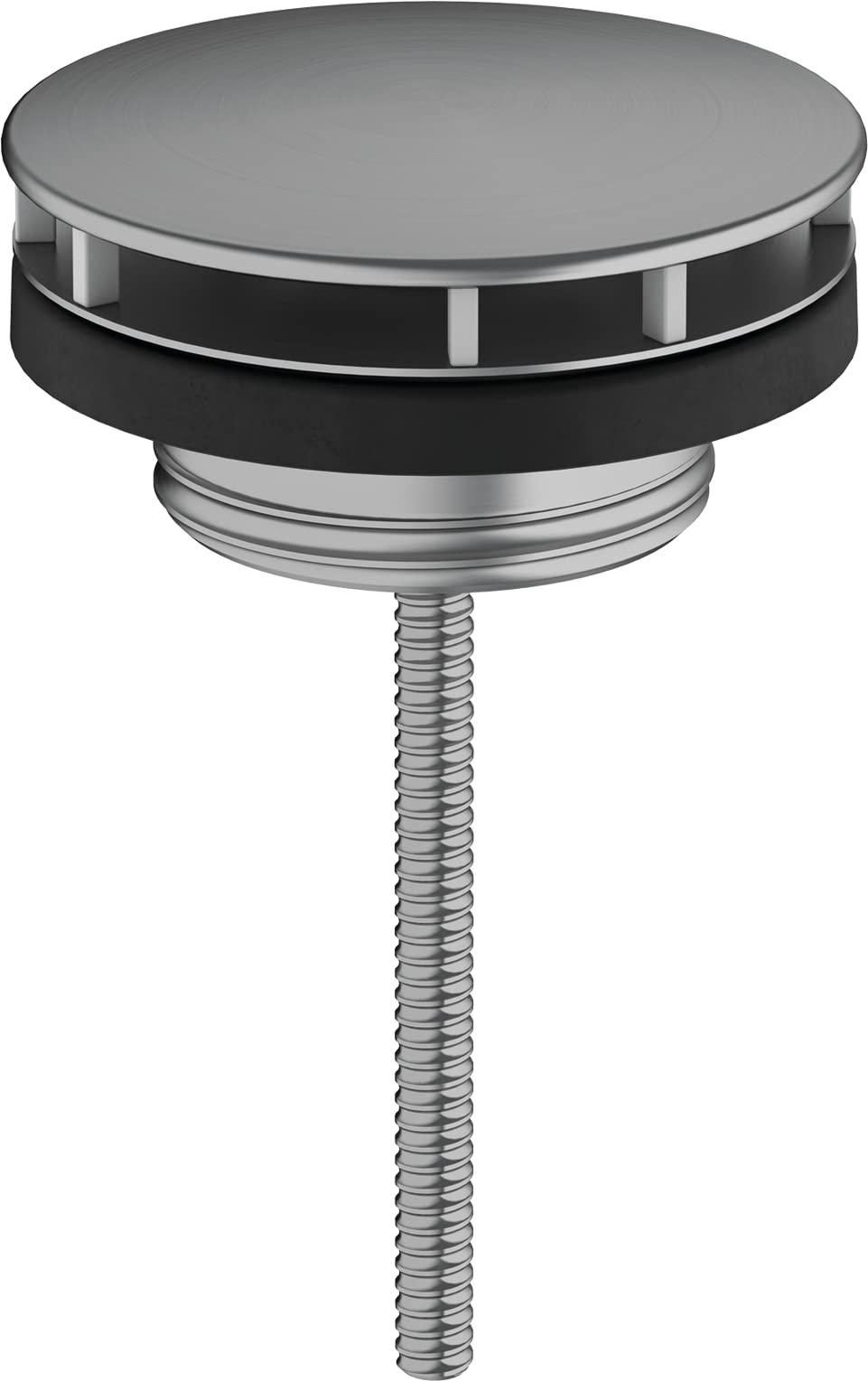 hansgrohe 50001340 Drain Valve, Non-Lockable, Brushed Black Chrome, 1.00