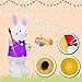 inslife 6FT Tall Easter Inflatable Cross He is Risen with Easter Eggs Decoration Built-in 5 LED Lights Blow Up Easter Outdoor Yard Inflatable Decorations