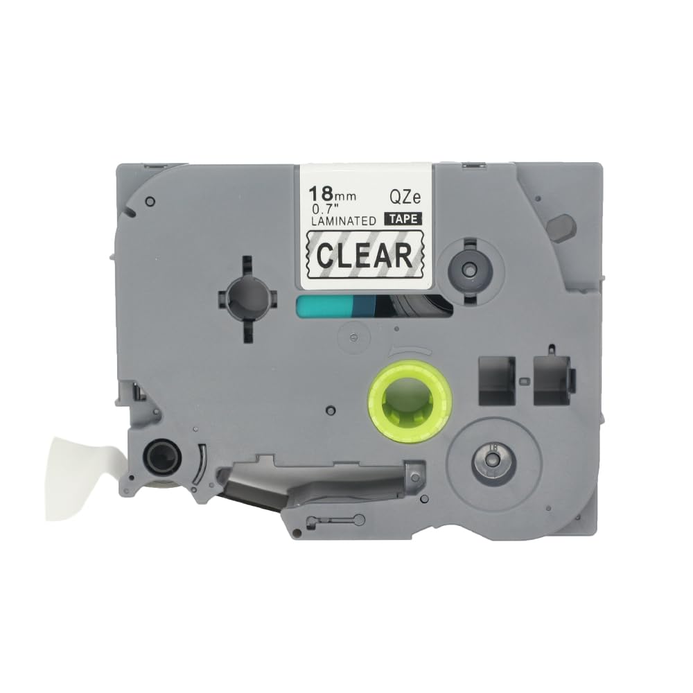 BROVACS 1 Pack Black on Clear Laminated Label Tape Compatible for Brother P-Touch Label Printer TZ 141 TZe 141 18mm 3/4" OPA4141
