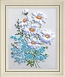Wandafull Ribbon embroidery Kit Handmade Flower(No frame)