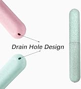 CCLKHY Toothbrush Case 2 Pcs Travel Case Cover Portable Storage view 3