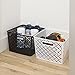 BINO l Plastic Storage Bins, XLarge - White l THE BLOSSOM COLLECTION l Multi-Use Organizer Bin l Built-in Handles l Plastic Woven Basket for Organizing l Pantry Storage Basket l Home Organizing Basket