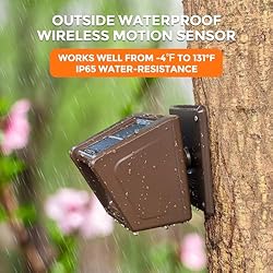 Driveway Alarm- 1/2 Mile Long Range Wireless Solar