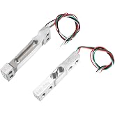 MECCANIXITY Weighing Load Cell 500g 300g Aluminum Weigh Sensor for Electronic Balance Scales Silver Tone Pack of 2
