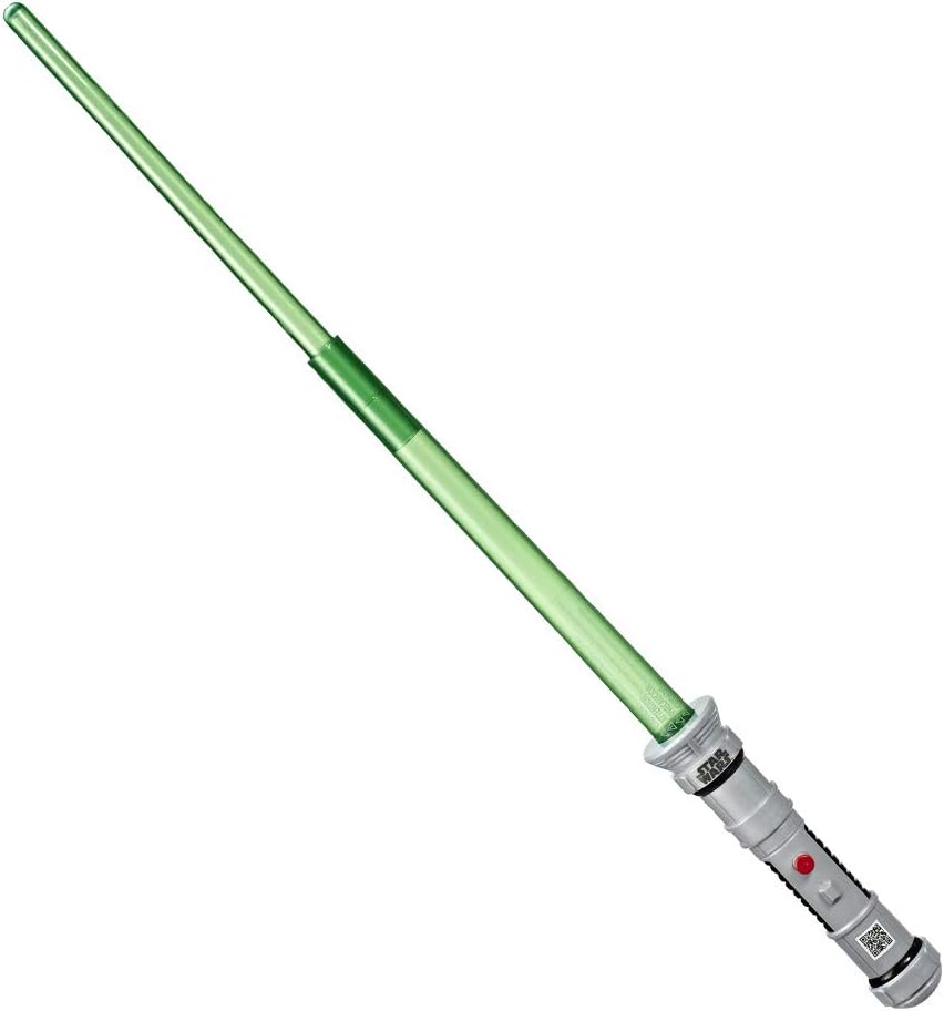 Star Wars Level 1 Green Lightsaber Toy with Light-Up Extendable Blade, Nylon/a, Small to Medium - Image 3