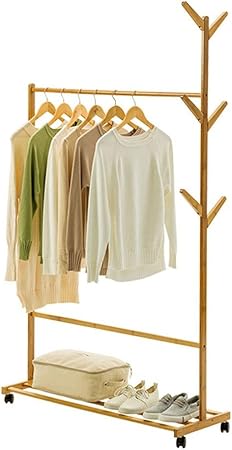 Amazon Com Y H Valuable Coat Racks Bamboo Clothes Rack Nordic