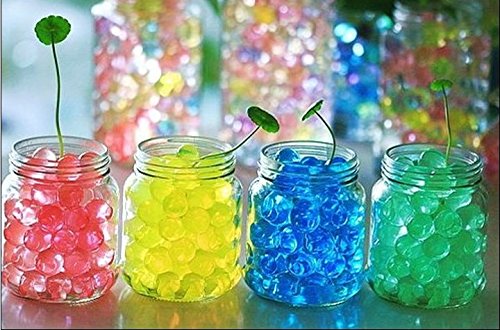 LOVOUS 3000 Pcs Water Beads, Crystal Soil Water Bead Gel, Wedding Decoration Vase Filler - Furniture Decorative Vase Filler, All Occasion Table Centerpiece Decorations (Purple)