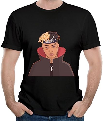 HAOXIANG XXTENTACION Woman Printing Humorous Cotton Shirt Black XL