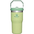 Stanley IceFlow Flip Straw Tumbler with Handle 20 oz | Twist On Lid and Flip Up Straw | Leak Resistant Water Bottle | Insulated Stainless Steel |BPA-Free | Citron