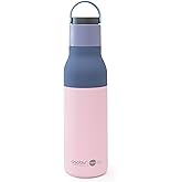 Metro Water Bottle, Double Lined Insulated Water Bottle with Pop-Up Straw and Handle, Keeps Drinks Cold for 24hrs Sleek Durable Design for Stylish Hydration 22oz/650ml, BPA Free
